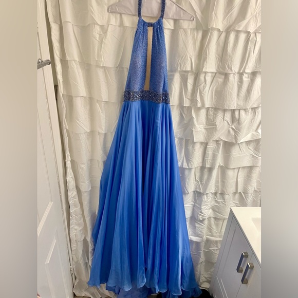 Sherri Hill Periwinkle Graduation Dress, Size 8 - Picture 6 of 8